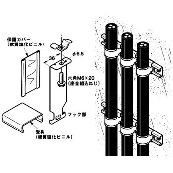 ルーパーサドル ダクターチャンネル用 ネグロス電工 ダクター用金具 通販モノタロウ S Lps10kn