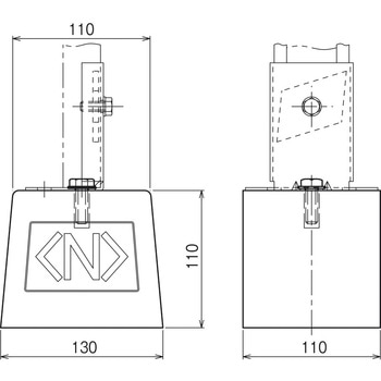 ワールドダクター(架台用基礎ブロック) ネグロス電工