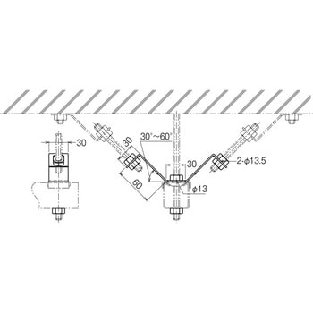 DYF2-W3 ワールドダクター(ダクターチャンネル・吊りサポート振れ止め用) 1個 ネグロス電工 【通販モノタロウ】