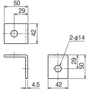 41A1 ワールドダクター(ダクターチャンネル壁面振れ止め金具) 1個 ネグロス電工 【通販モノタロウ】