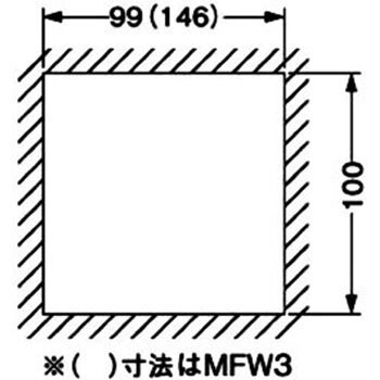 Mfw2 間仕切用ネグロック ボックスレス用配線器具取付枠 1箱 個 ネグロス電工 通販サイトmonotaro