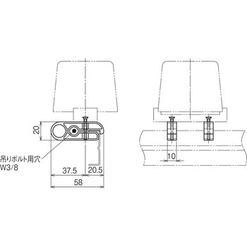 ネグロック二重天井用金具(吊りボルト・丸鋼用・軽みぞ形鋼用) ネグロス電工