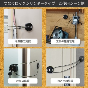 ネジ止めワイヤーロック・シリンダータイプ ノムラテック