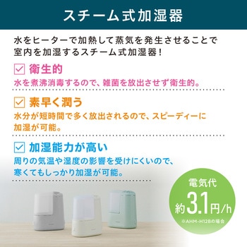 スチーム式加湿器 120ml アイリスオーヤマ