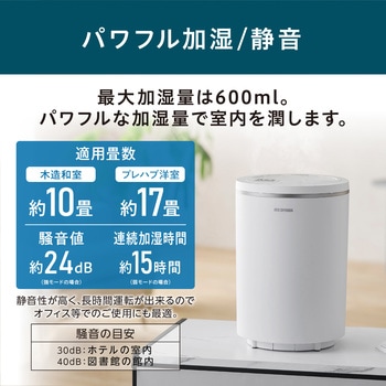AHM-MH60-W スチーム式加湿器 17畳 1台 アイリスオーヤマ 【通販