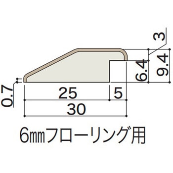 インターフィット スロープ型見切り 朝日ウッドテック 【通販モノタロウ】