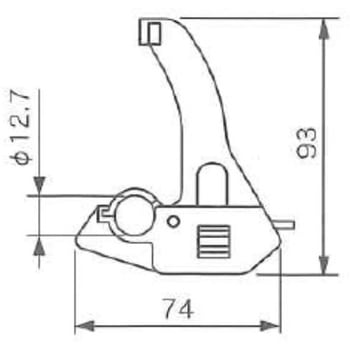 カーテンクリップ Φ12.7先端パイプ用 吉武製作所(旧：みづほ物産)