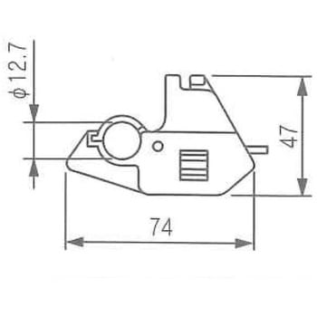 カーテンクリップ Φ12.7先端パイプ用 吉武製作所(旧：みづほ物産)