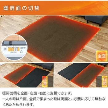 新品未使用箱不良　山善　ホットカーペット YZF-204LE(BR) YZF-204LE(BR) 空気をキレイにするホットカーペット カバー付き