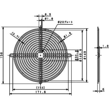 PF-155H-2M PF-H 盤用換気扇(防湿タイプ) 1個 日東工業 【通販サイト