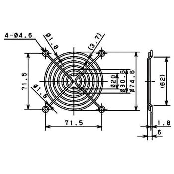 PF-085 PF・RD 盤用換気扇(スタンダードタイプ) 1個 日東工業 【通販