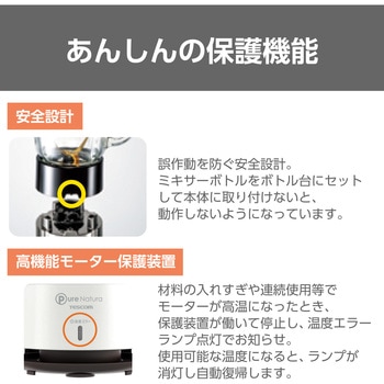 フードミル ミキサー ウェット&ドライ対応ミル お茶カップ 波刃チタンカッター センターキャップ お手入れ簡単 安全設計 レシピブック付き ホワイト テスコム