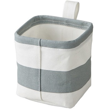 SQUARE BIN ボーダー パール金属