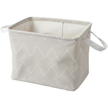 STORAGE BASKET M シェブロン パール金属