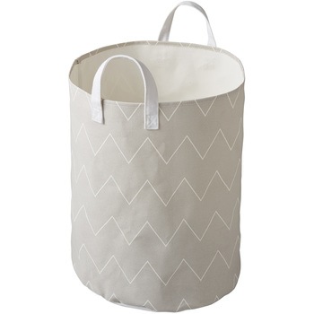 LAUNDRY BIN L シェブロン パール金属