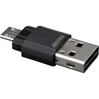 スマートフォン/タブレット/PC対応 microSD専用カードリーダー/ライター BUFFALO(バッファロー)
