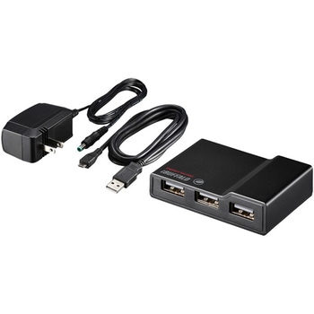 USB2.0 電源連動節電機能付きセルフパワー4ポートハブ BUFFALO(バッファロー)