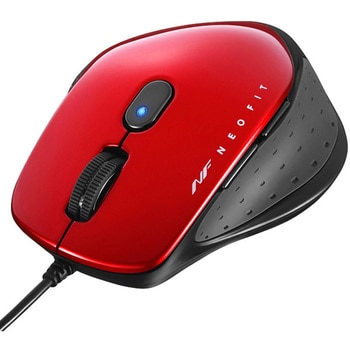 有線 BlueLED 5ボタン NEOFITマウス Mサイズ BUFFALO(バッファロー)