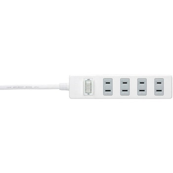 2ピン式電源タップ 4個口タイプ 雷サージ防止/集中スイッチ付 BUFFALO(バッファロー)