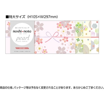 簡単ラッピング のしノート 特大 ササガワ