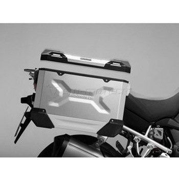 トラックスアドベンチャー (TRAX ADVENTURE) アリュボックス M 37 L 右側 シルバー SW-MOTECH (エスダブリューモテック)