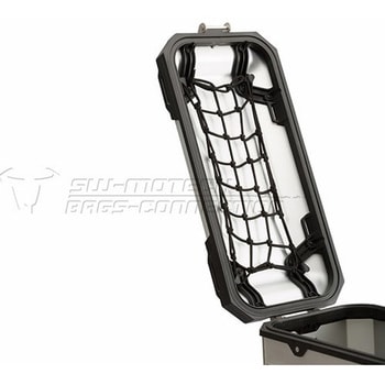 トラックスギア (TRAX GEAR)+ サイドケース リッドネット M ブラック TRAX ADV サイドケース 37 l SW-MOTECH (エスダブリューモテック)