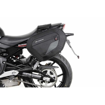 BLAZE サドルバッグセット -ブラック/グレー Kawasaki ER-6n / ER-6f (09-11).  BC.HTA.08.740.10401/ SW-MOTECH (エスダブリューモテック)