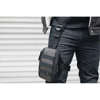 Legend Gear (レジェンドギア) レッグバッグセット + LA1. ホルスター LA7 + LA1. 0，8 l. -ブラック/ブラウン-  BC.T SW-MOTECH (エスダブリューモテック)