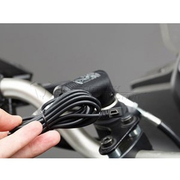 アダプター Dual Norm プラグ Mini-USB 12 V 180 cm コイル状ケーブル SW-MOTECH (エスダブリューモテック)