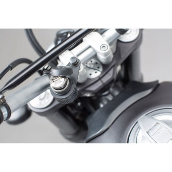 シガーライターソケット ブラケット M8 ハンドルバーマウント 8スクリュー付き SW-MOTECH (エスダブリューモテック)