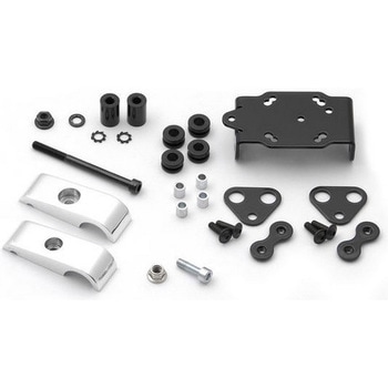 GPS マウント(ハンドルバークランプ付) For 1 1/4" (Φ 32 mm) ハンドルバー Damped. シルバー - SW-MOTECH (エスダブリューモテック)