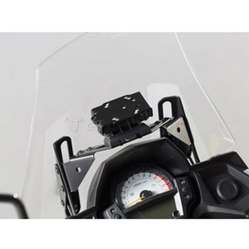 クイックロック GPSマウント ブラック Kawasaki Versys 650 (15-) SW-MOTECH (エスダブリューモテック)