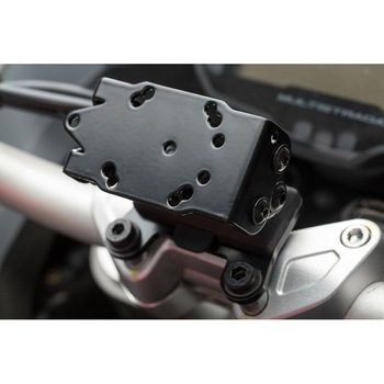 QUICK-LOCK(クイックロック) GPS マウント ブラック Ducati ムルティストラーダ 1200 (15-) SW-MOTECH (エスダブリューモテック)