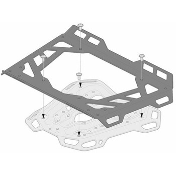 エクステンション ADVENTUREラック 45x30cm QUICK-LOCK アルミ ブラック  GPT.00.152.3550 SW-MOTECH (エスダブリューモテック)