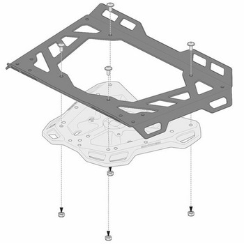 エクステンション ADVENTUREラック 45x30cm QUICK-LOCK アルミ ブラック  GPT.00.152.3550 SW-MOTECH (エスダブリューモテック)