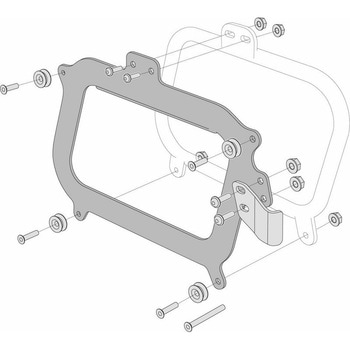 TraX サイドケース アダプターキット ‐ブラック‐ Giviサイドケースホルダー用 SW-MOTECH (エスダブリューモテック)