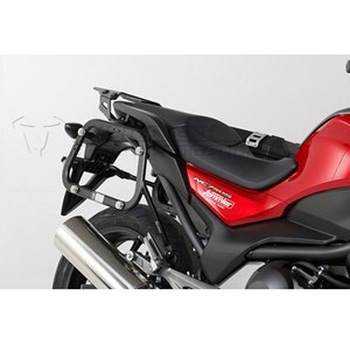 TRAX(トラックス) ADV パニアシステム シルバー 37/37 L Honda NC700 S/X NC750 S/X SW-MOTECH (エスダブリューモテック)