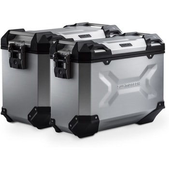 TRAX ADV アルミ ケースシステム-シルバー-45/37 l. CRF1000L Africa Twin (15-17).  KFT.01.622.700 SW-MOTECH (エスダブリューモテック)