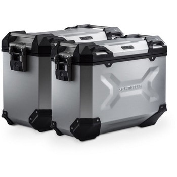 TRAX ADV アルミ ケースシステム-シルバー-45/37 l. CRF1000L Africa Twin (15-17).  KFT.01.622.700 SW-MOTECH (エスダブリューモテック)