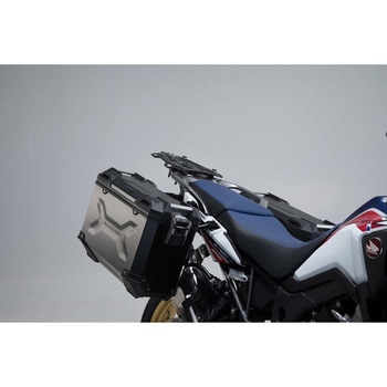 TRAX ADV アルミ ケースシステム-シルバー-45/37 l. CRF1000L Africa Twin (15-17).  KFT.01.622.700 SW-MOTECH (エスダブリューモテック)