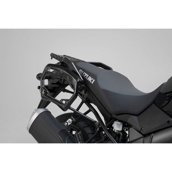 PRO サイドキャリア ブラック Suzuki V stream 1000 (14) SW-MOTECH (エスダブリューモテック)
