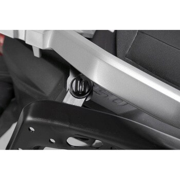 Removable carrier for Suzuki DL650 V-Strom, developed by SW