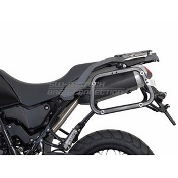 TRAX(トラックス) ADV パニアシステム シルバー 37/37 L Yamaha XT 660 Z テネレ (07-) SW-MOTECH (エスダブリューモテック)