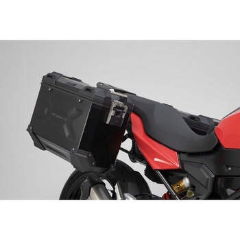 TRAX ADV アルミケース システム ブラック 37/37 l. BMW F 900 R / XR (19-) SW-MOTECH (エスダブリューモテック)