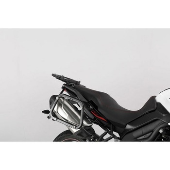 TRAX ADV アルミ ケースシステム-シルバー-45/37 l. Triumph Tiger 1050 Sport (13-).  KFT.11.422.7 SW-MOTECH (エスダブリューモテック)
