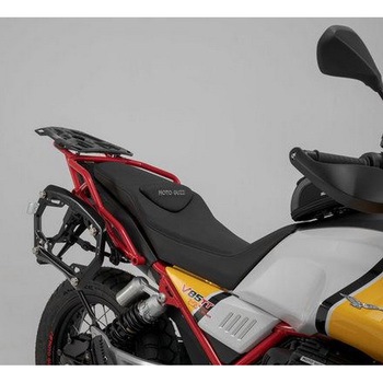PRO サイドキャリア ブラック Moto Guzzi V85 TT (19-). SW-MOTECH (エスダブリューモテック)