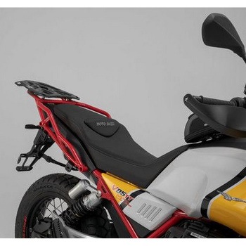 TRAX ADV アルミ ケースシステム ブラック 37/45 l. Moto Guzzi V85 TT (19-). SW-MOTECH (エスダブリューモテック)