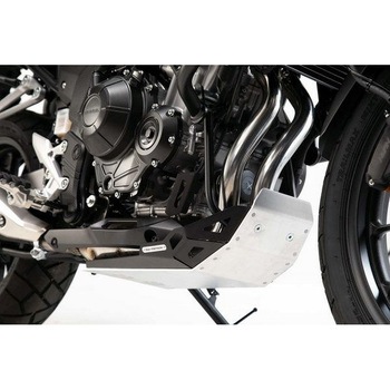エンジンガード ブラック/シルバー Honda CB500X (18-). SW-MOTECH (エスダブリューモテック)