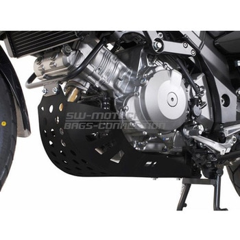 エンジンガード ブラック SUZUKI DL 1000 V-Strom / Kawasaki KLV 1000 SW-MOTECH (エスダブリューモテック)
