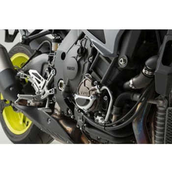 エンジンケースプロテクター ブラック/シルバー Yamaha MT-10 (16-) SW-MOTECH (エスダブリューモテック)